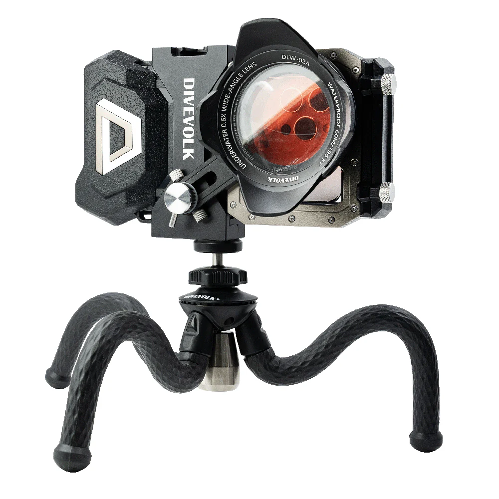 Underwater Flexible Tripod for smartphone underwater housing, Addroid and iPhone diving phone case, compact camera, action camera - Image 6