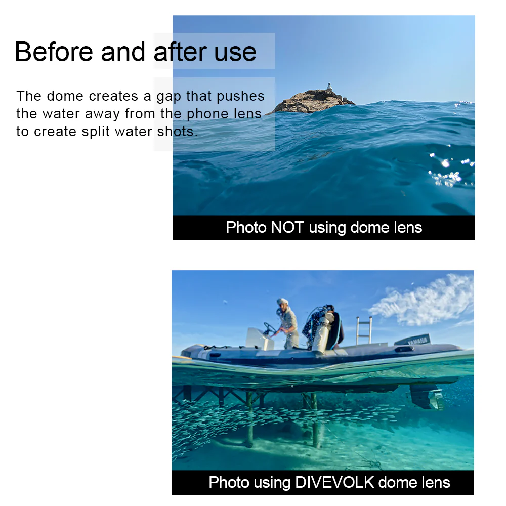 DIVEVOLK Dome Lens for SeaTouch 4 Max Underwater housing - Image 7