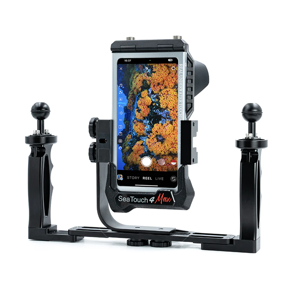 Vertical Horizontal Switching L Bracket for Seatouch 4 Max underwater housing, compact camera, action camera to create social media content - Image 4