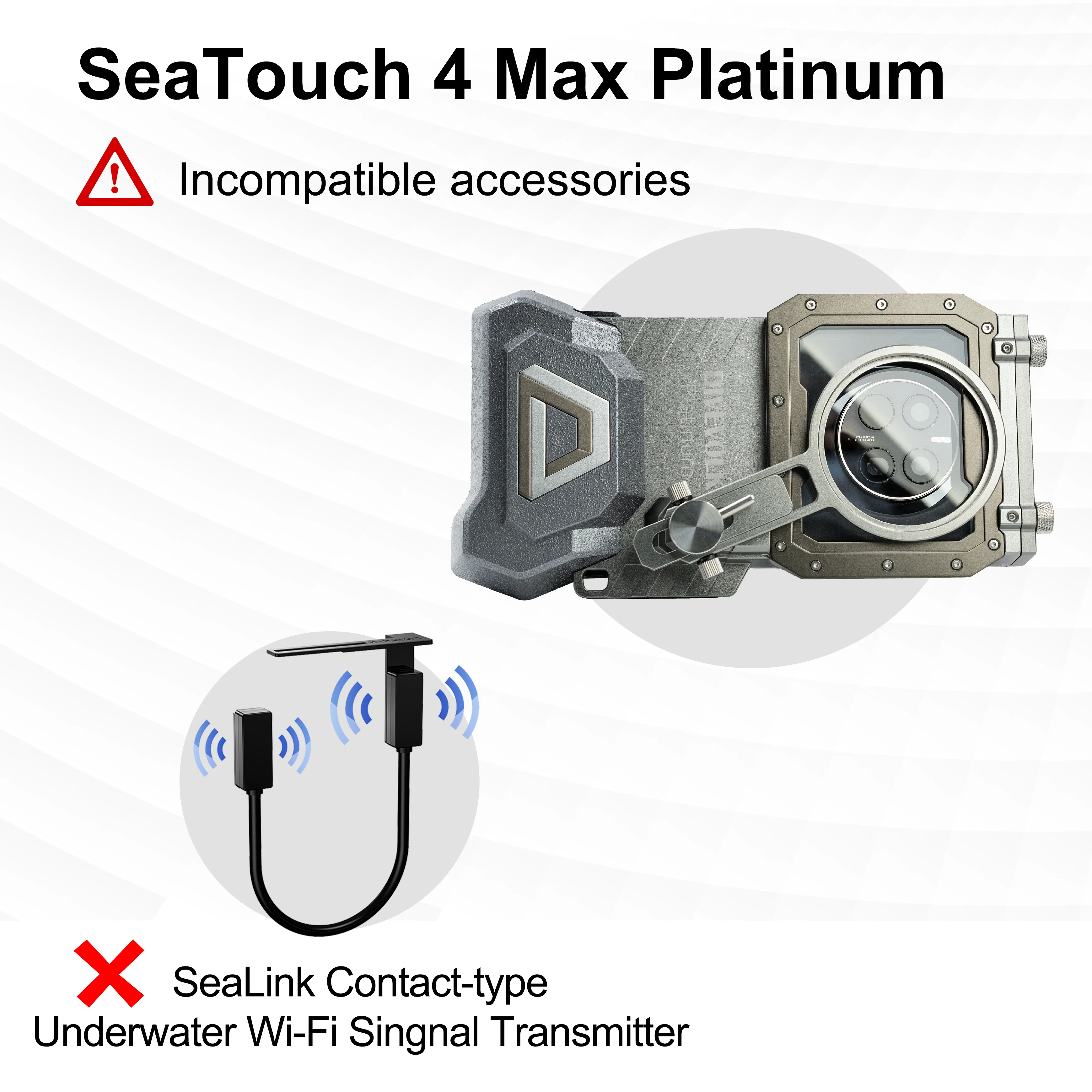 DIVEVOLK Camera Link Contact Type Underwater WiFi Signal Transmitter to connect Smartphone and Camera - Image 3