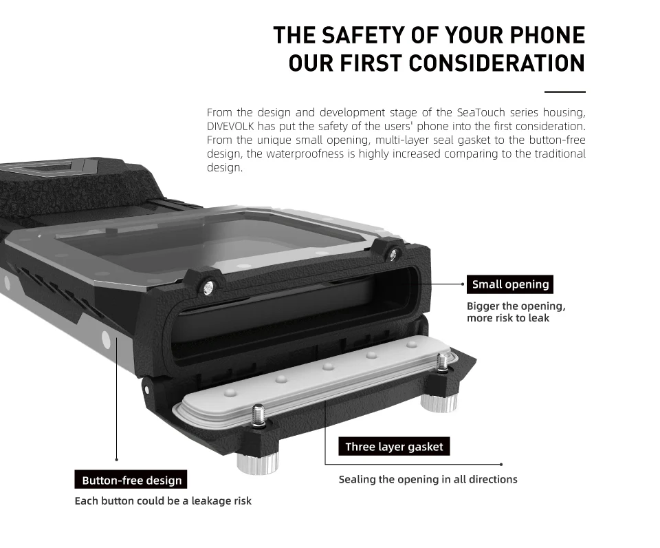 DIVEVOLK SeaTouch 4 Max Plus Underwater Housing Ffilter Kit for iPhone and most Android smartphone, dive housing - Image 10