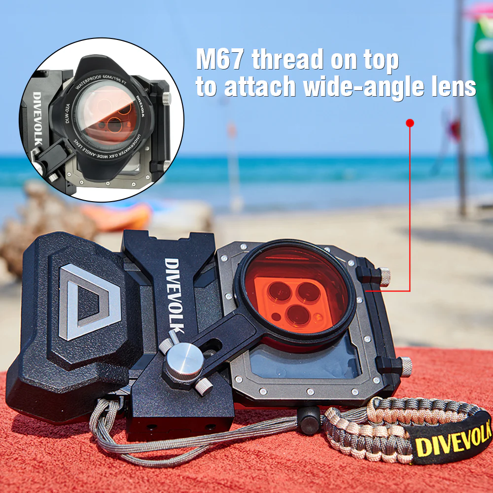 Red Filter & Magenta Filter 67 mm thread, suggested use depth 5-25m, underwater photography accessories for color correction - Image 7