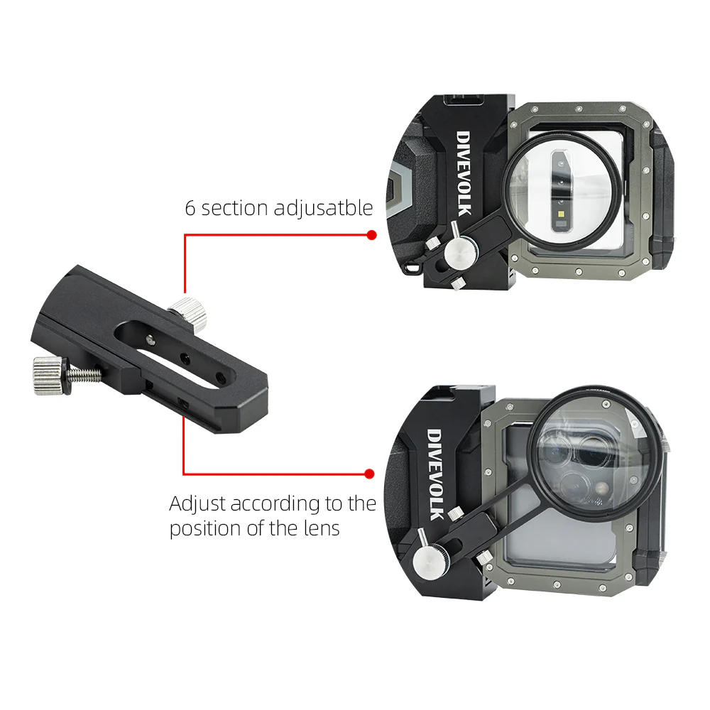 Divevolk Seatouch 4 Max Plus 67mm adapters arm for underwater photography - Image 4