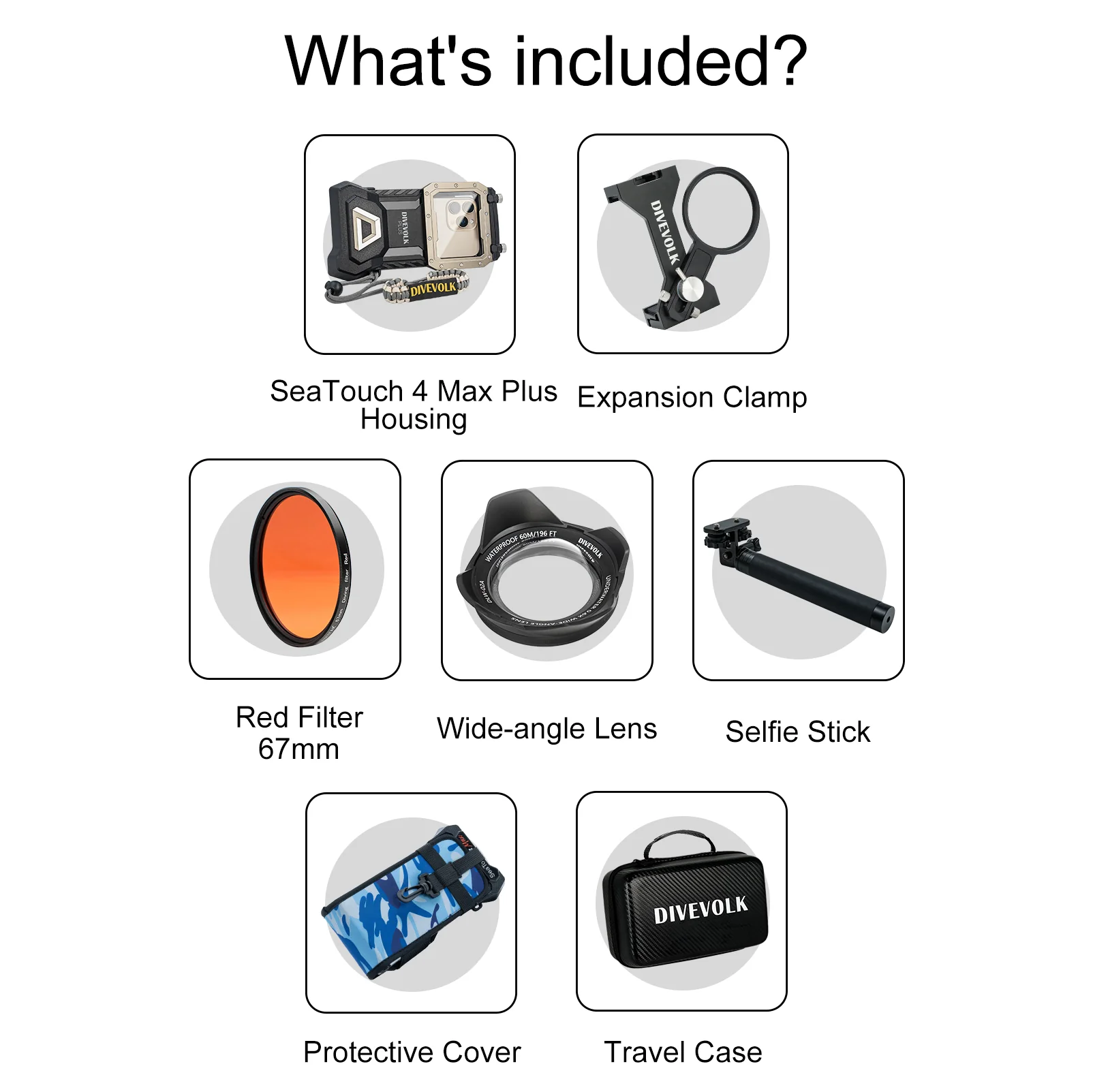 DIVEVOLK SeaTouch 4 Max Plus underwater housnig Selfie Kit for iPhone and Andorid smartphone, dive housing, waterproof phone case - Image 7