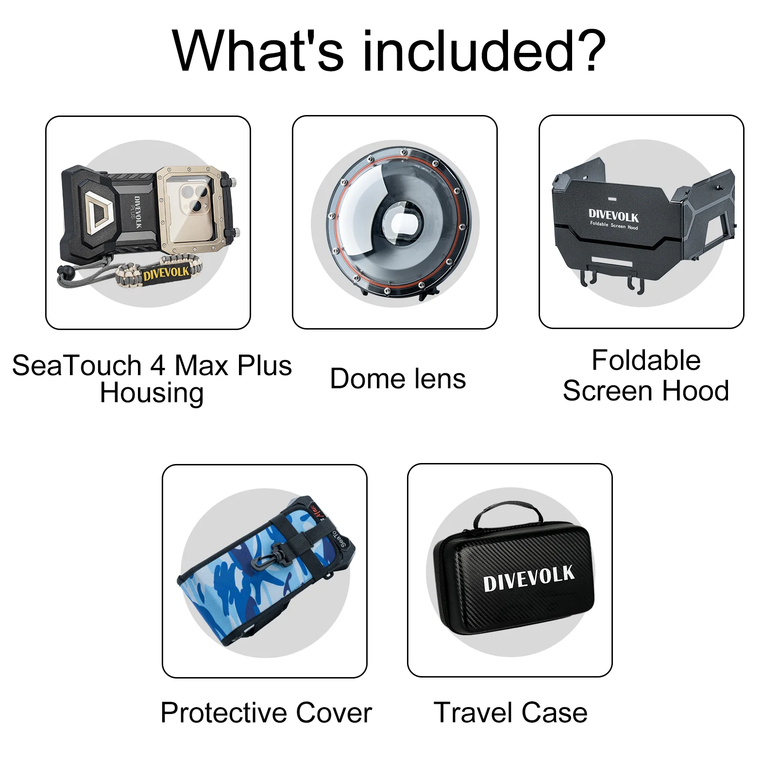 DIVEVOLK SeaTouch 4 Max Plus Underwater Houisng Water Sports Kit for iPhone and most Android smartphone dive housing, waterproof phonecase - Image 10