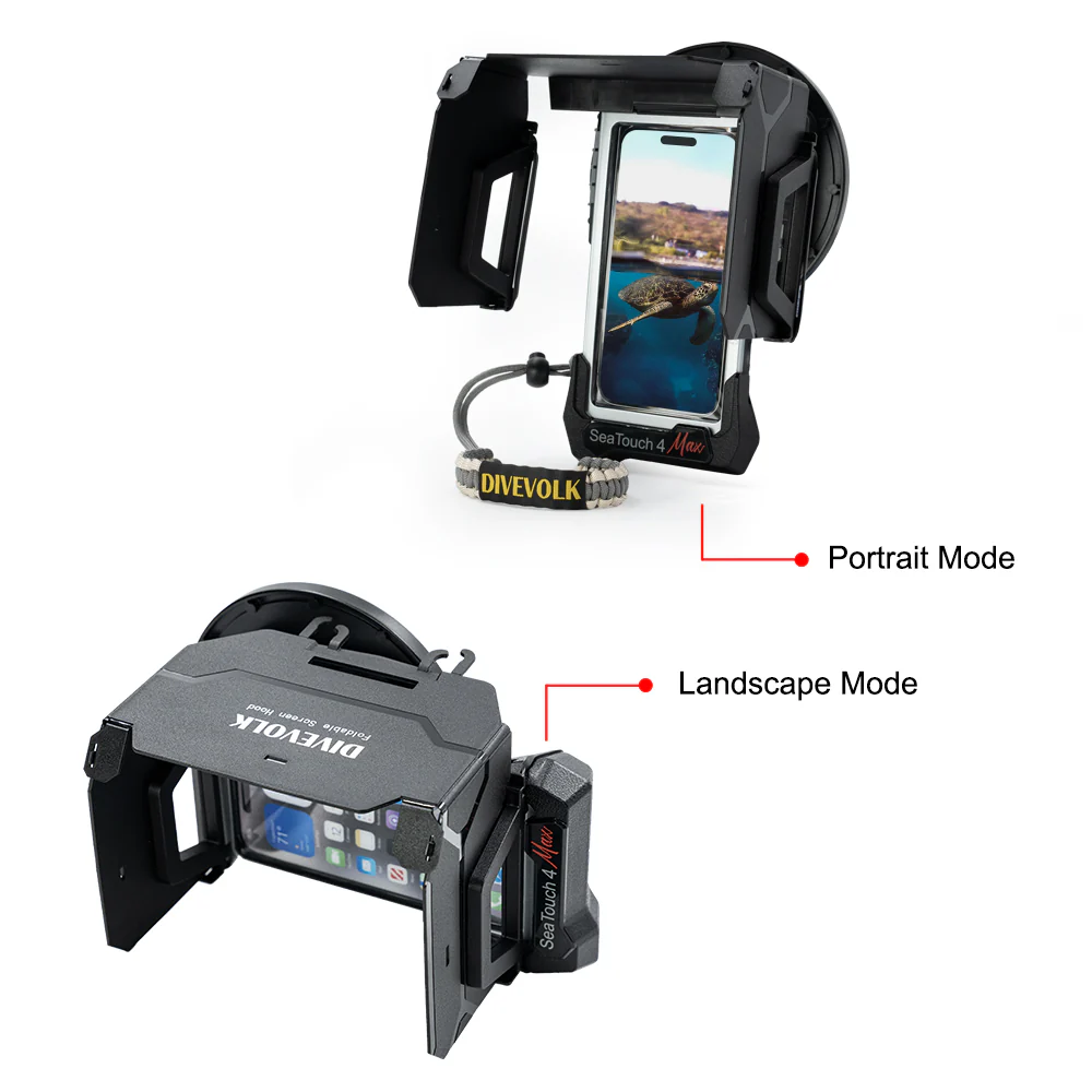 DIVEVOLK SeaTouch 4 Max Plus Underwater Houisng Water Sports Kit for iPhone and most Android smartphone dive housing, waterproof phonecase - Image 9