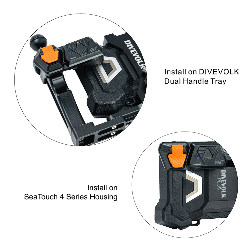 DIVEVOLK Underwater External Shutter for Seatouch 4 Max Series Housing - Image 9