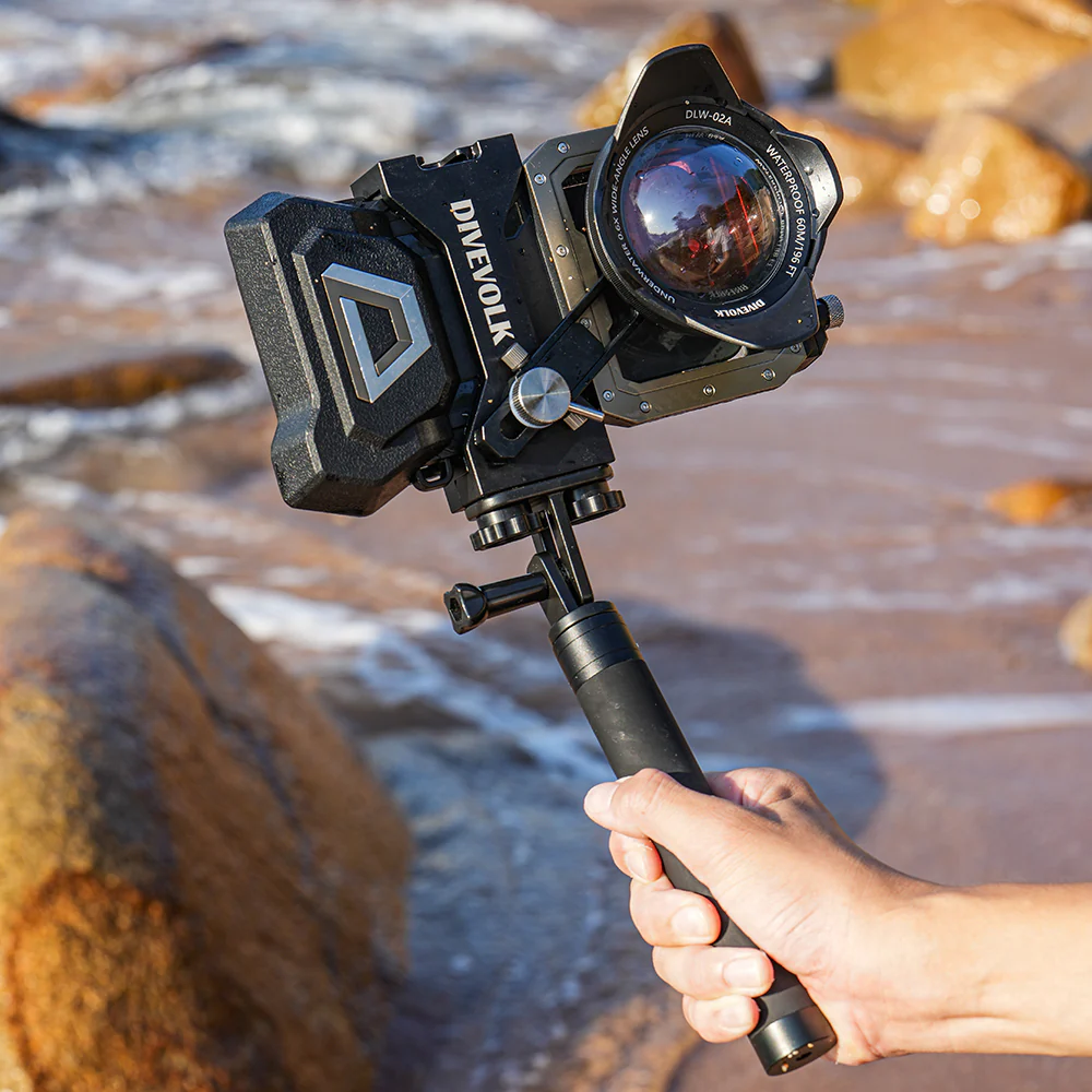 DIVEVOLK underwater Dual Lock Selfie Stick for Seatouch 4 Max underwater housing - Image 5