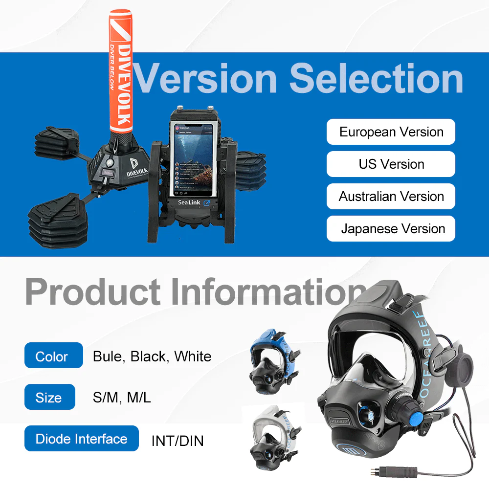 DIVEVOLK x Ocean Reef SeaLink Neptune Underwater Communication & Livestream Kit - Image 6