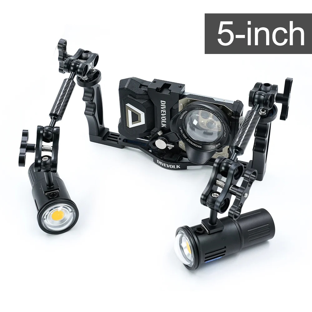 Double Ball Extension Arm 8-inch and 5-inch | Universal underwater photography accessories - Image 3