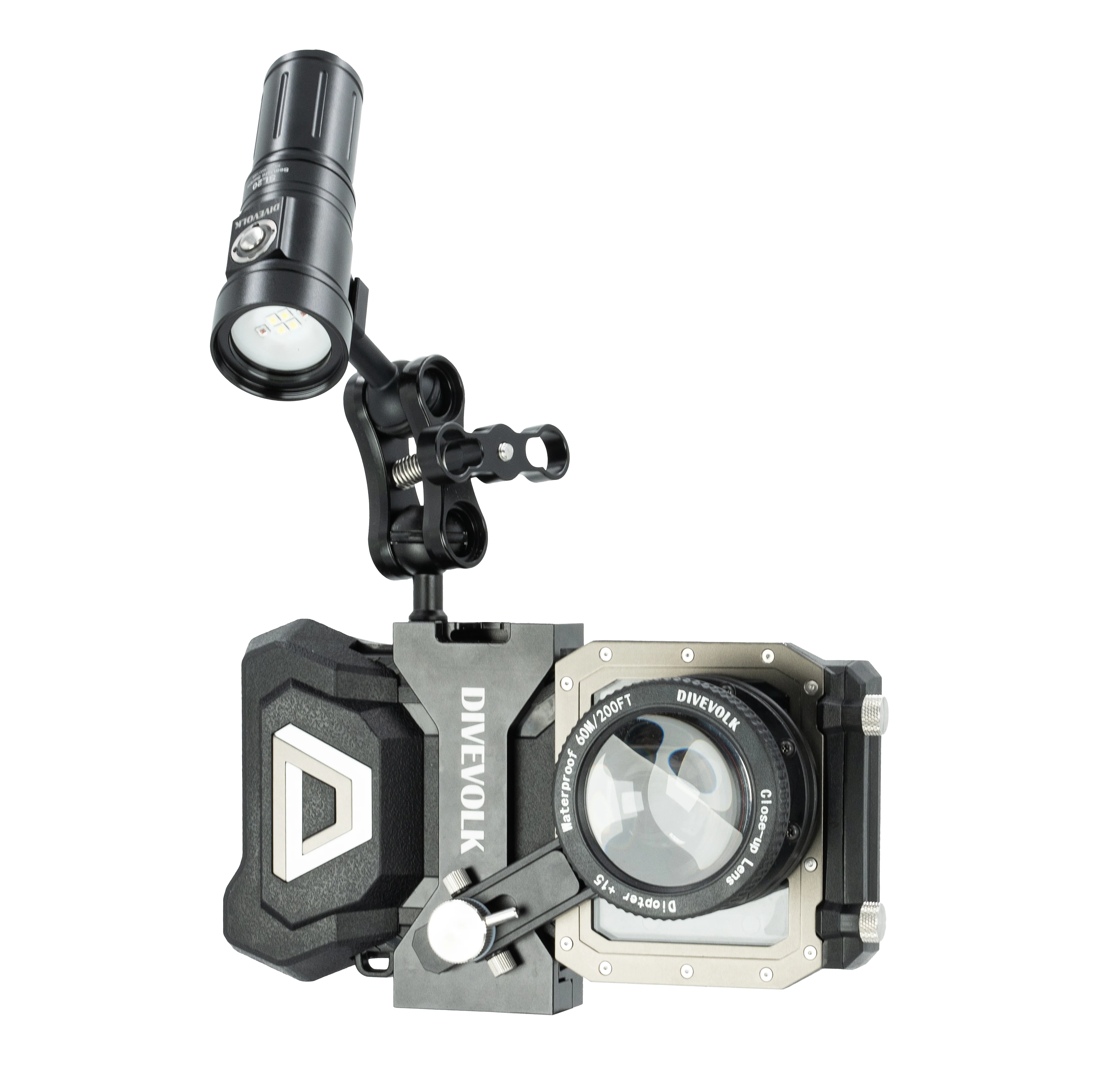 Divevolk Seatouch 4 Max Plus Expansion Clamp with 67mm adapters arm for underwater photography - Image 8