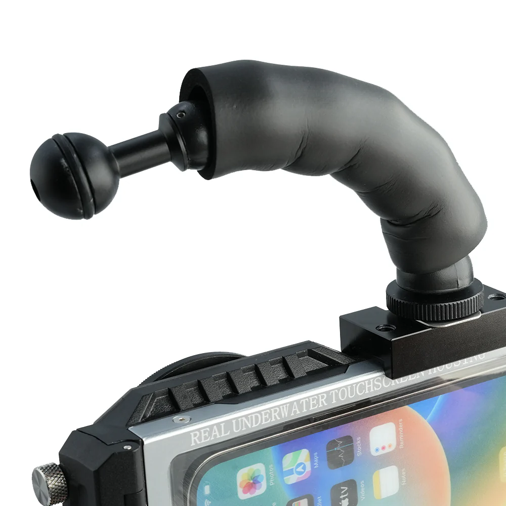 Fixable arm with cold shoe and hall head for underwater photography light mount and angle adjustment - Image 5