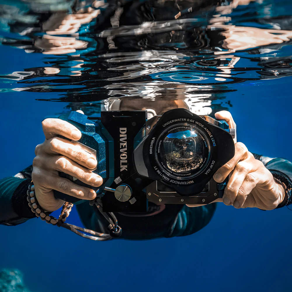 Underwater Wide-angle Conversion Lens X0.6  for DIVEVOLK Housing and Compact Camera Houisng - Image 11