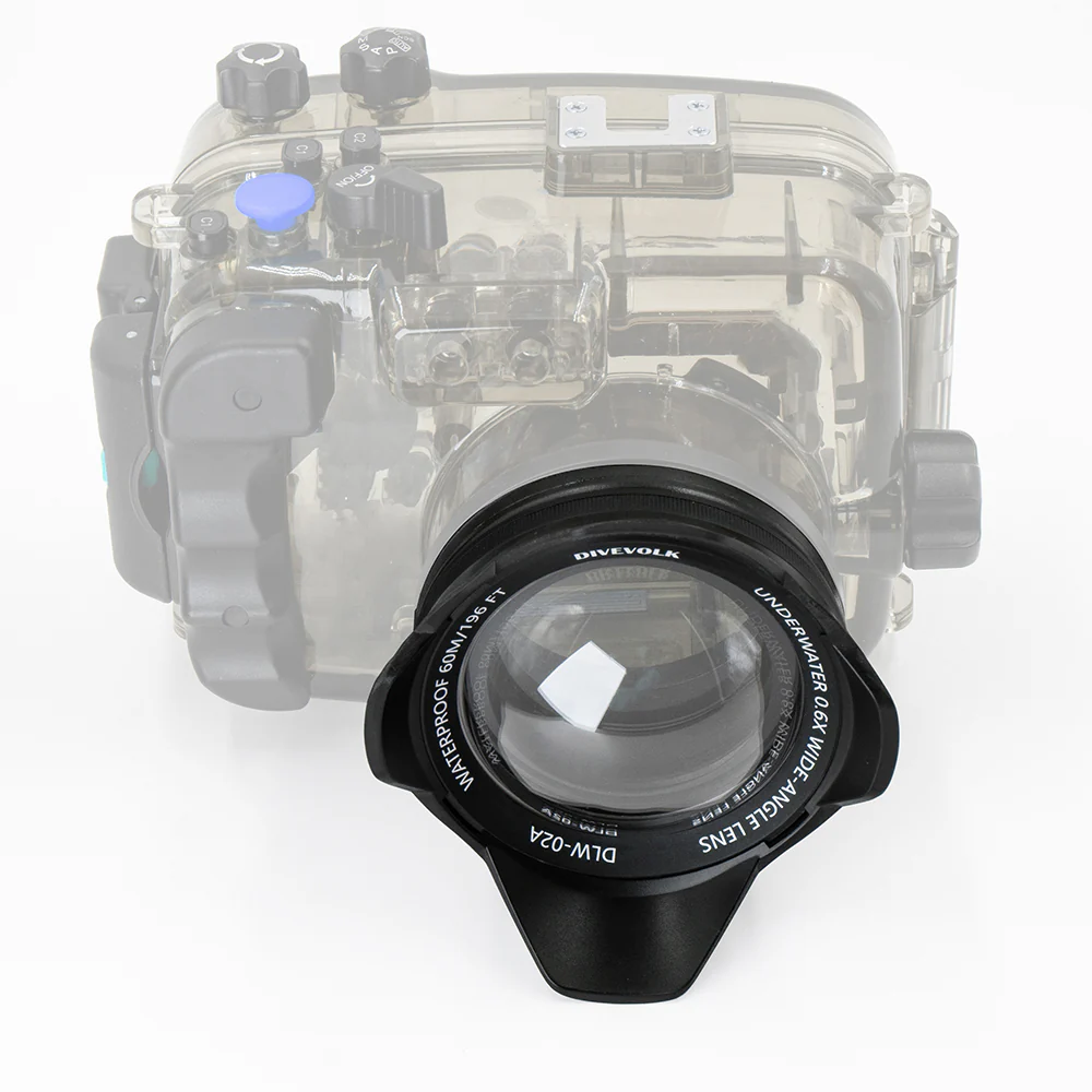 Underwater Wide-angle Conversion Lens X0.6  for DIVEVOLK Housing and Compact Camera Houisng - Image 6